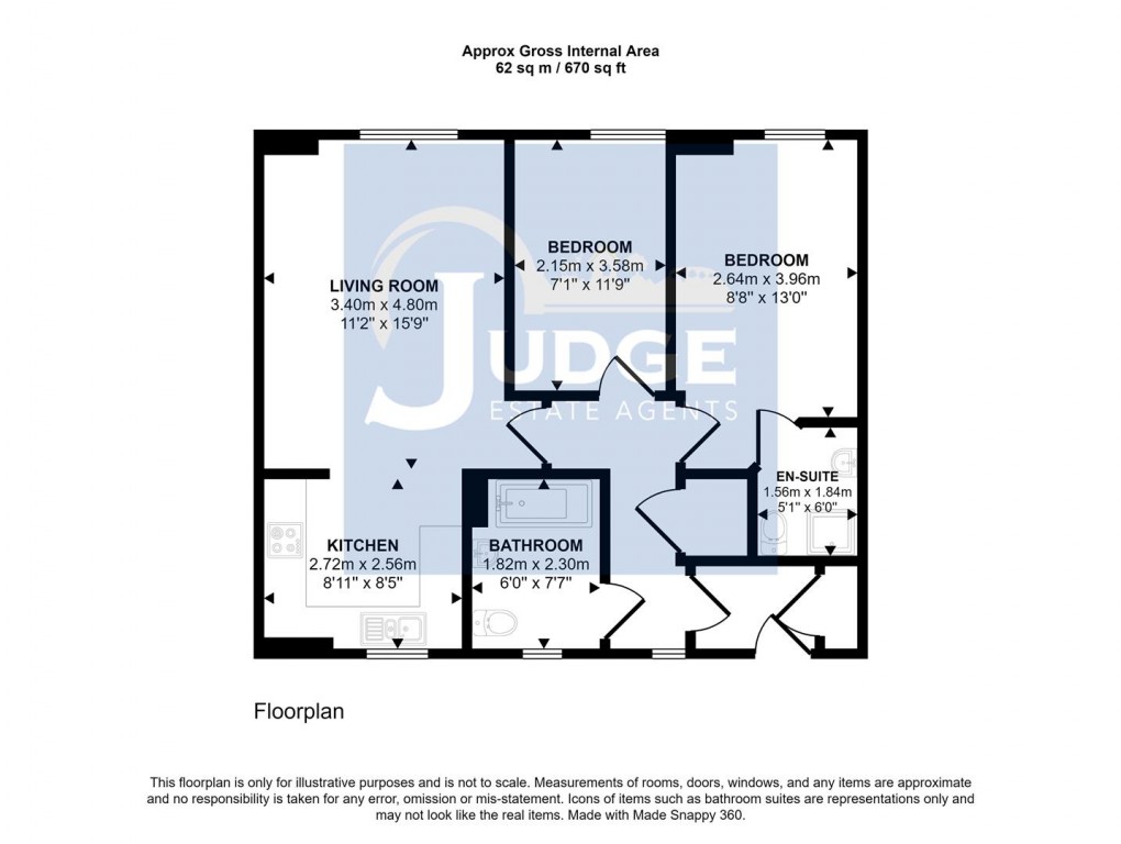 Floorplan for Hooks Close, Anstey, Leicester