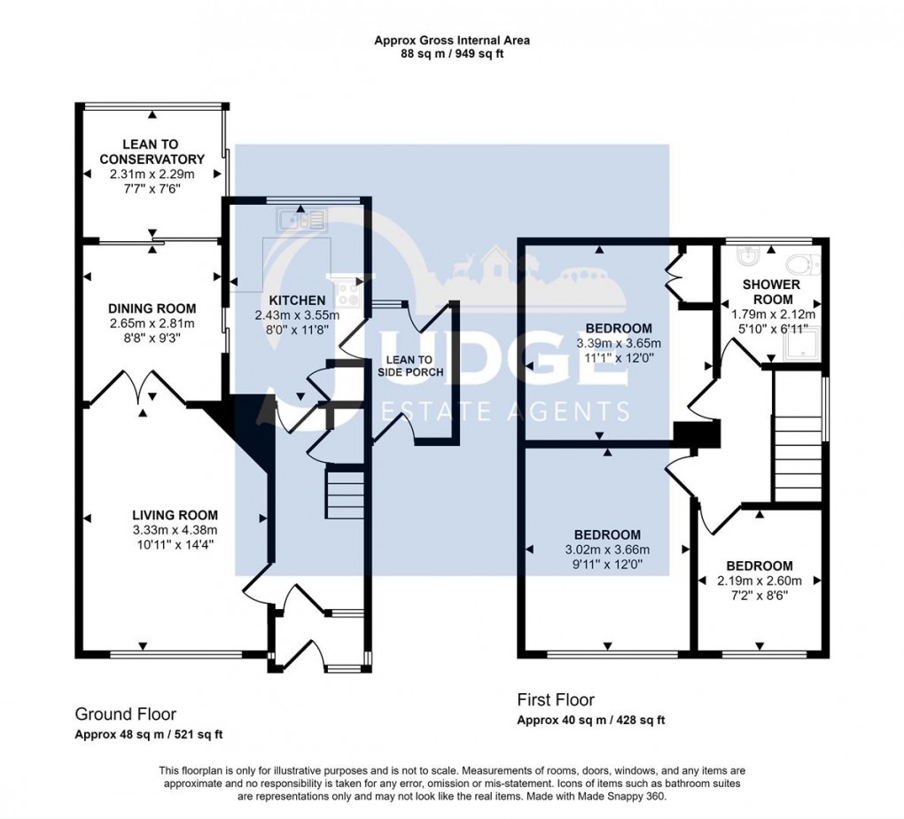 Floorplan for Falcon Road, Anstey, Leicester