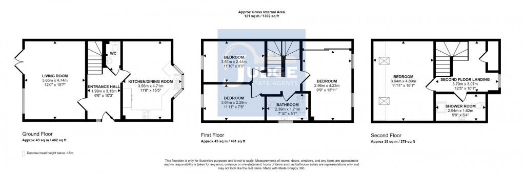 Floorplan for Howards Court, Kirby Muxloe, Leicester