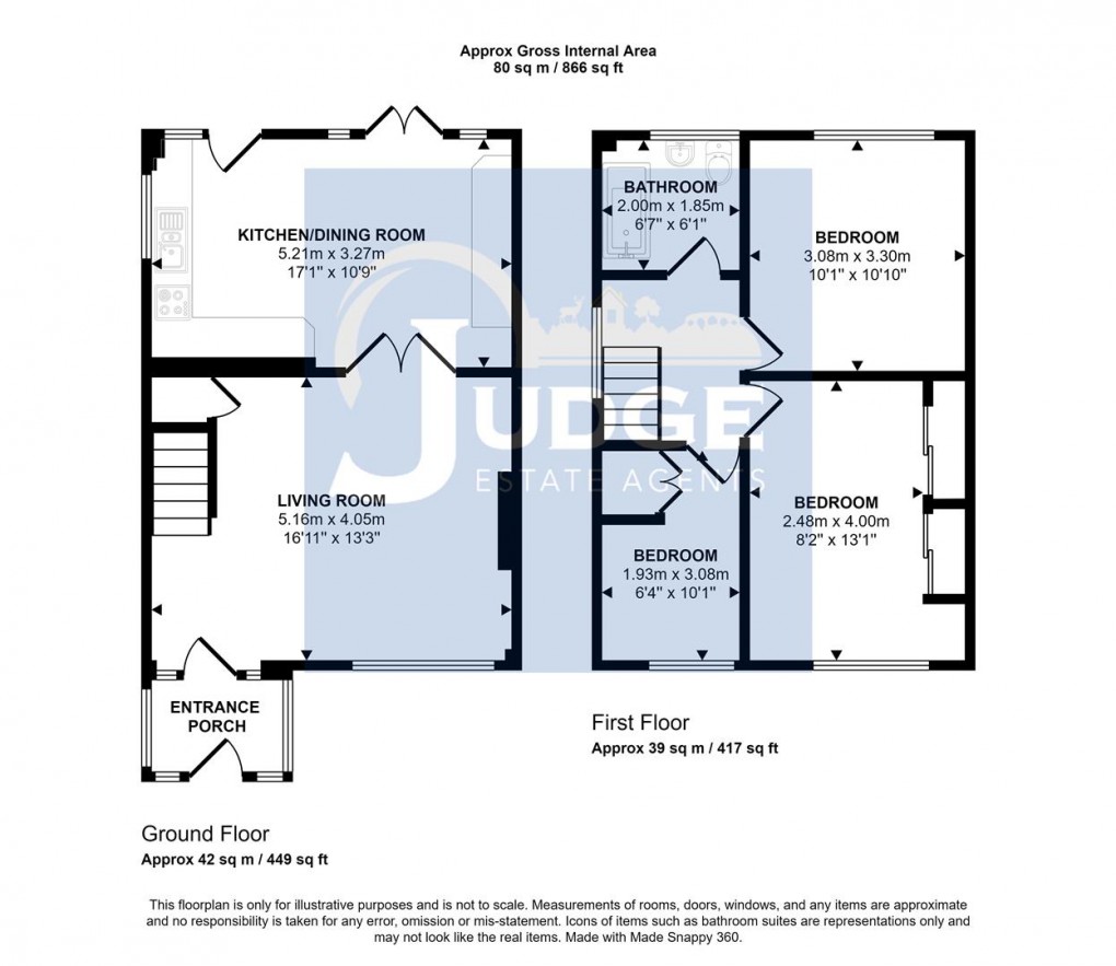 Floorplan for Ashfield Drive, Anstey, Leicester