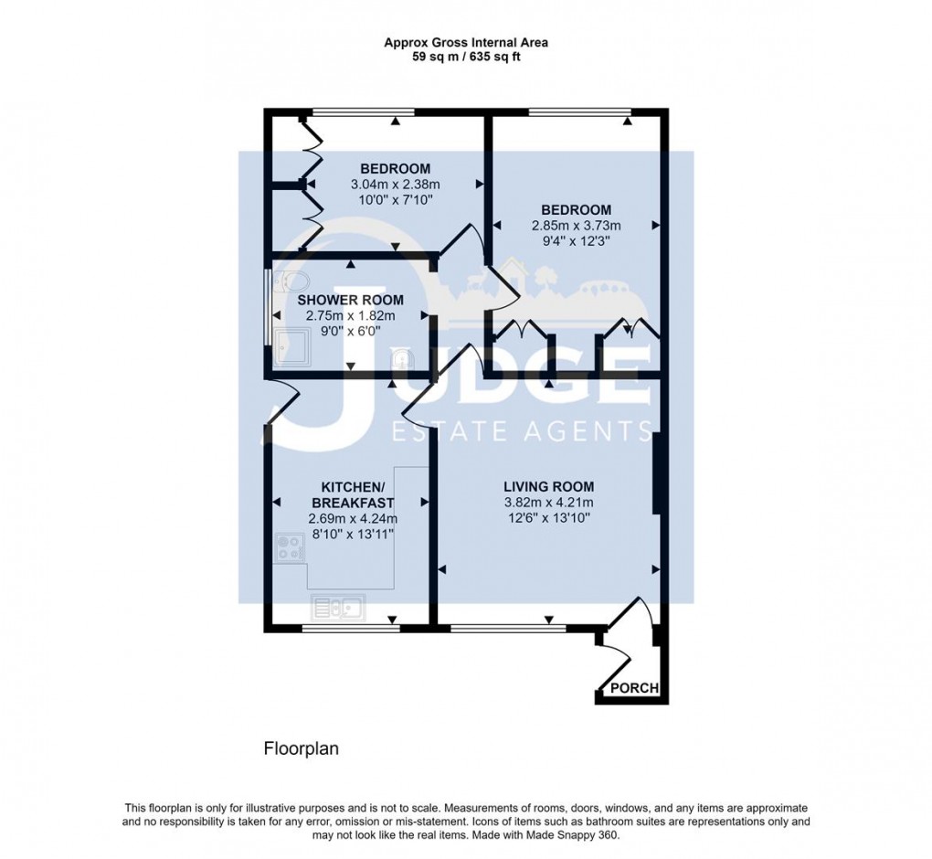 Floorplan for Beacon Close, Markfield, Leicestershire