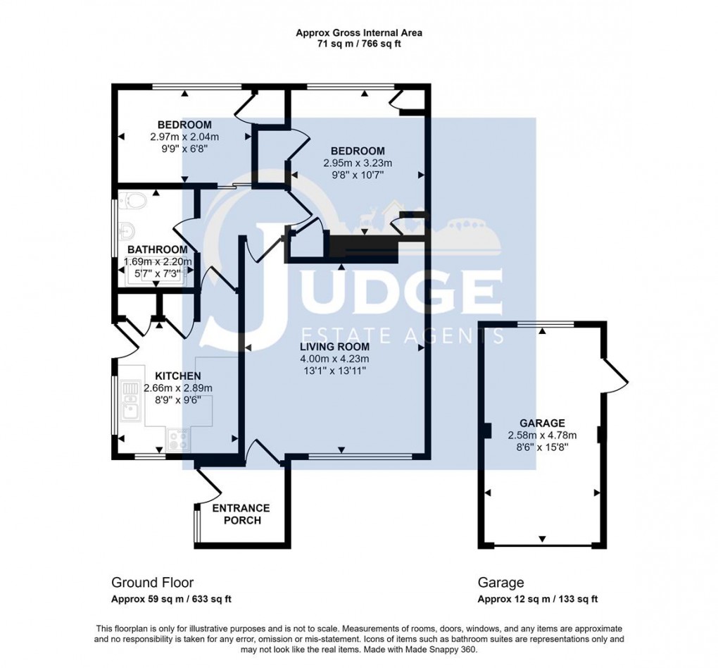 Floorplan for Link Road, Anstey, Leicestershire