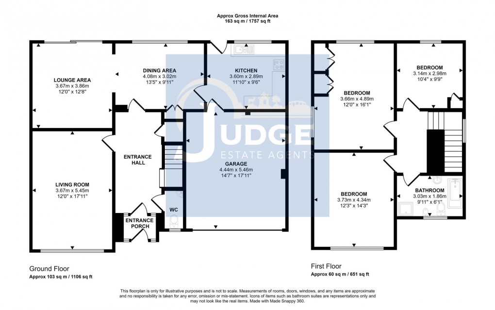 Floorplan for Maytree Drive, Kirby Muxloe, Leicester