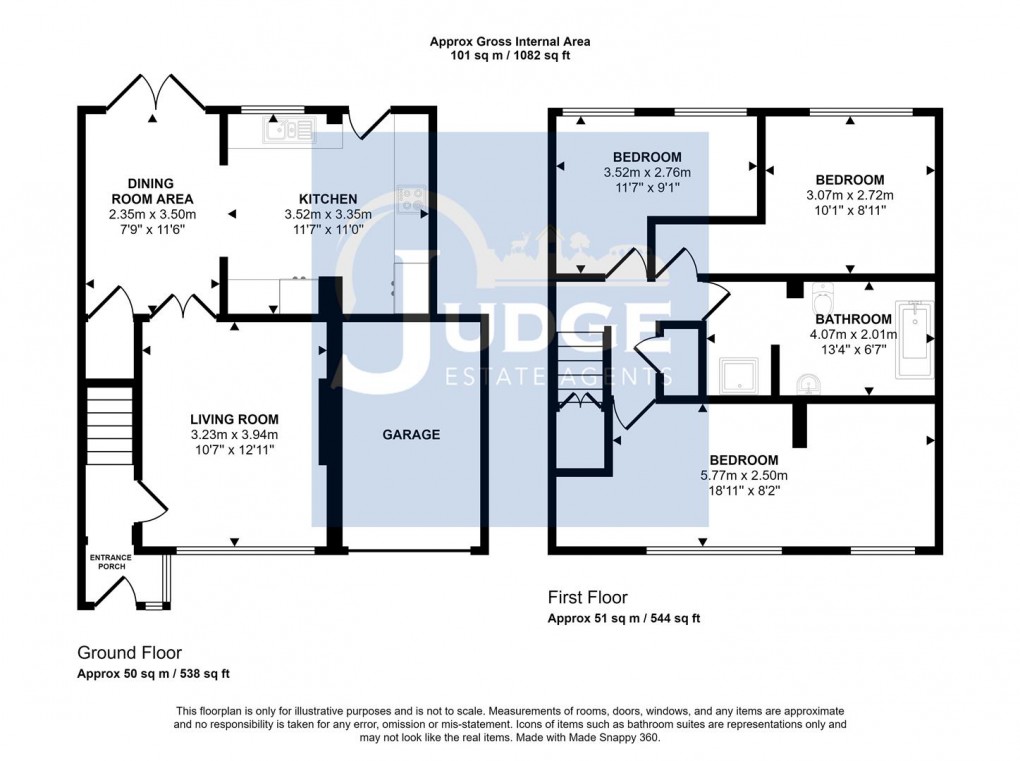 Floorplan for Balladine Road, Anstey, Leicester