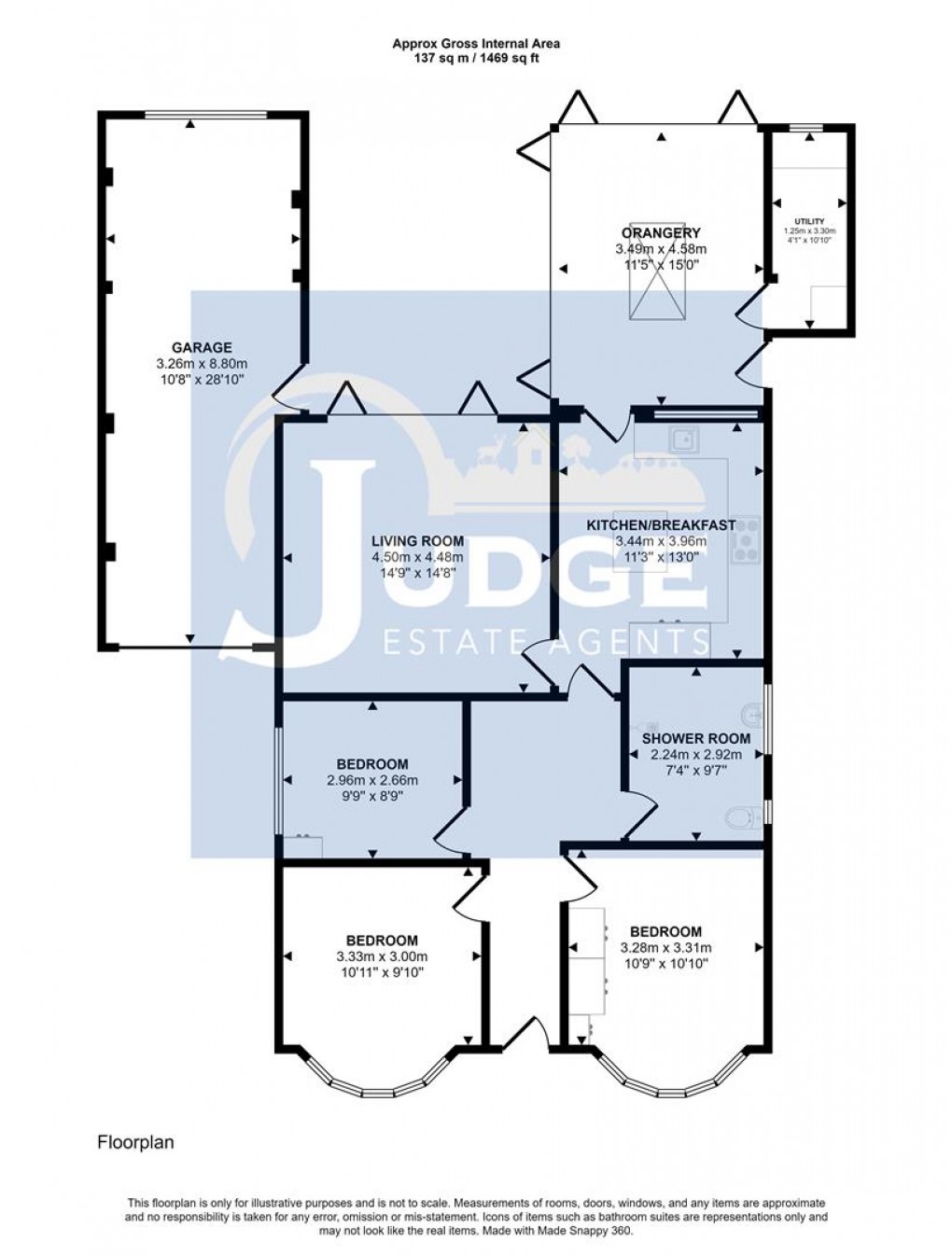 Floorplan for Leicester Road, Thurcaston, Leicester