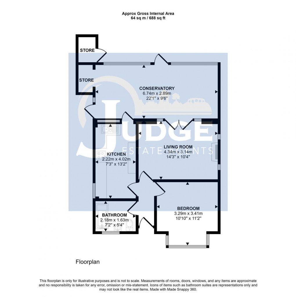 Floorplan for Hilary Crescent, Groby, Leicester