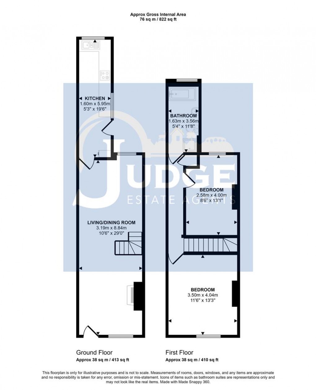 Floorplan for Chestnut Road, Glenfield, Leicester