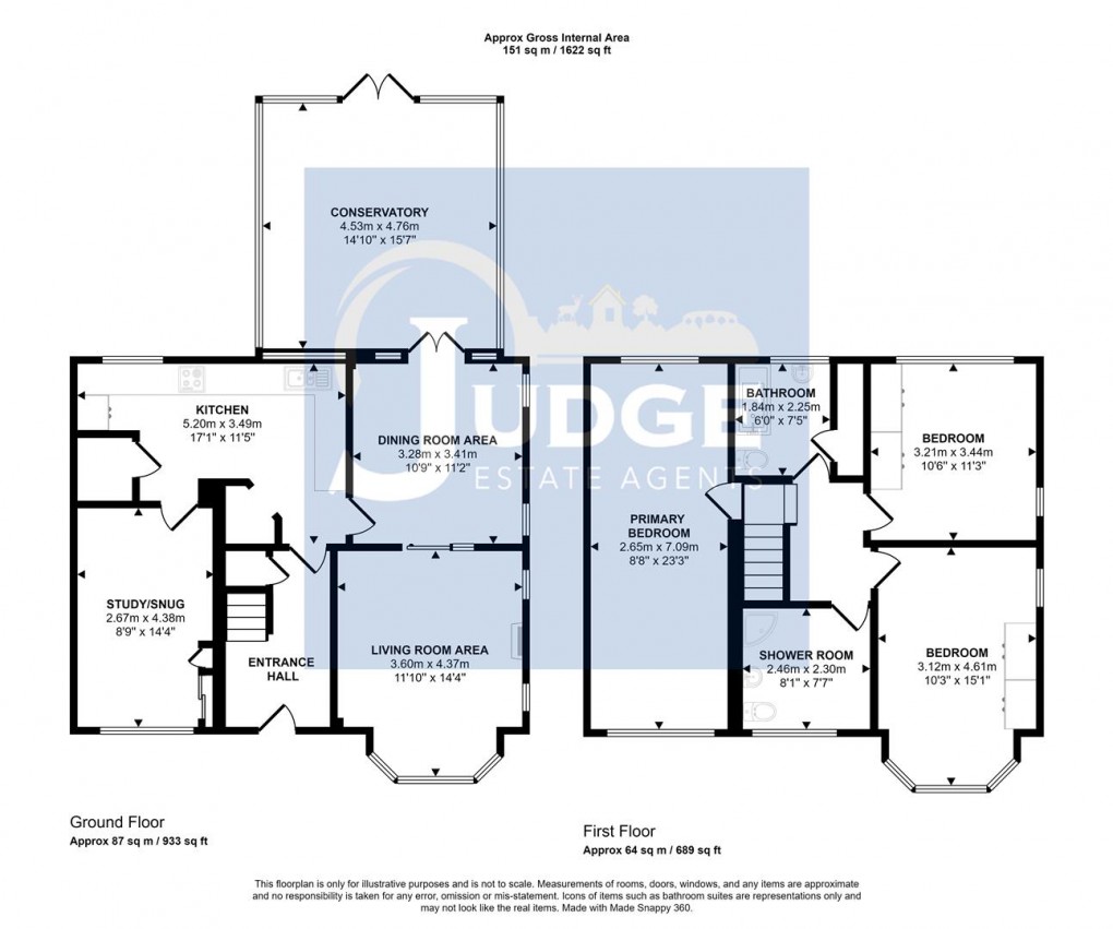 Floorplan for Bradgate Road, Anstey, Leicester