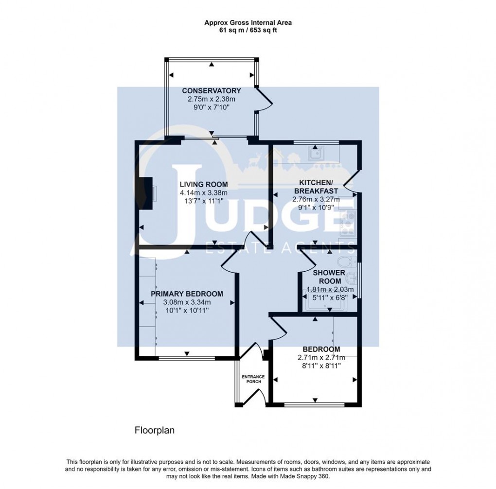 Floorplan for Dandees Close, Markfield, Leicestershire