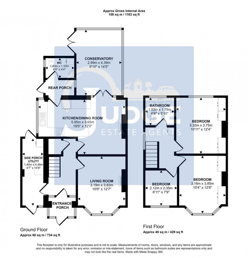 Floorplan for Sudeley Avenue, Leicester