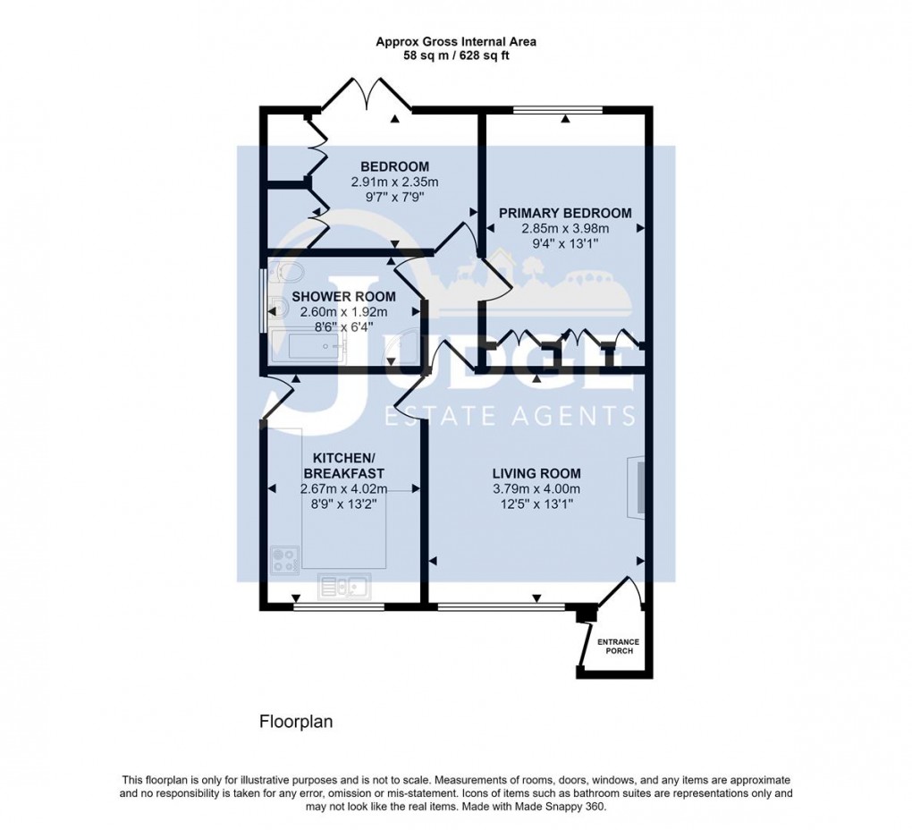 Floorplan for Bradgate Road, Markfield