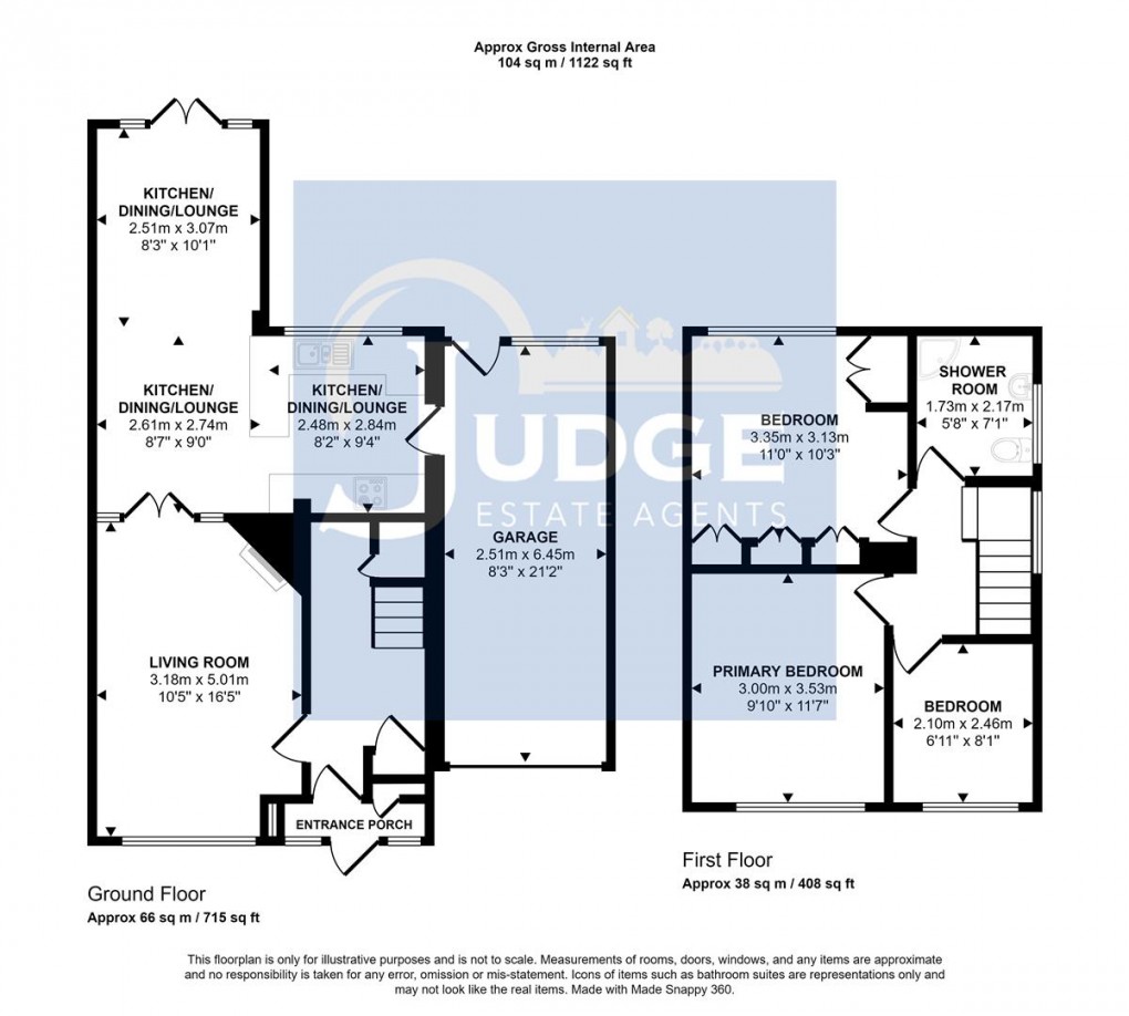 Floorplan for Falcon Road, Anstey, Leicester