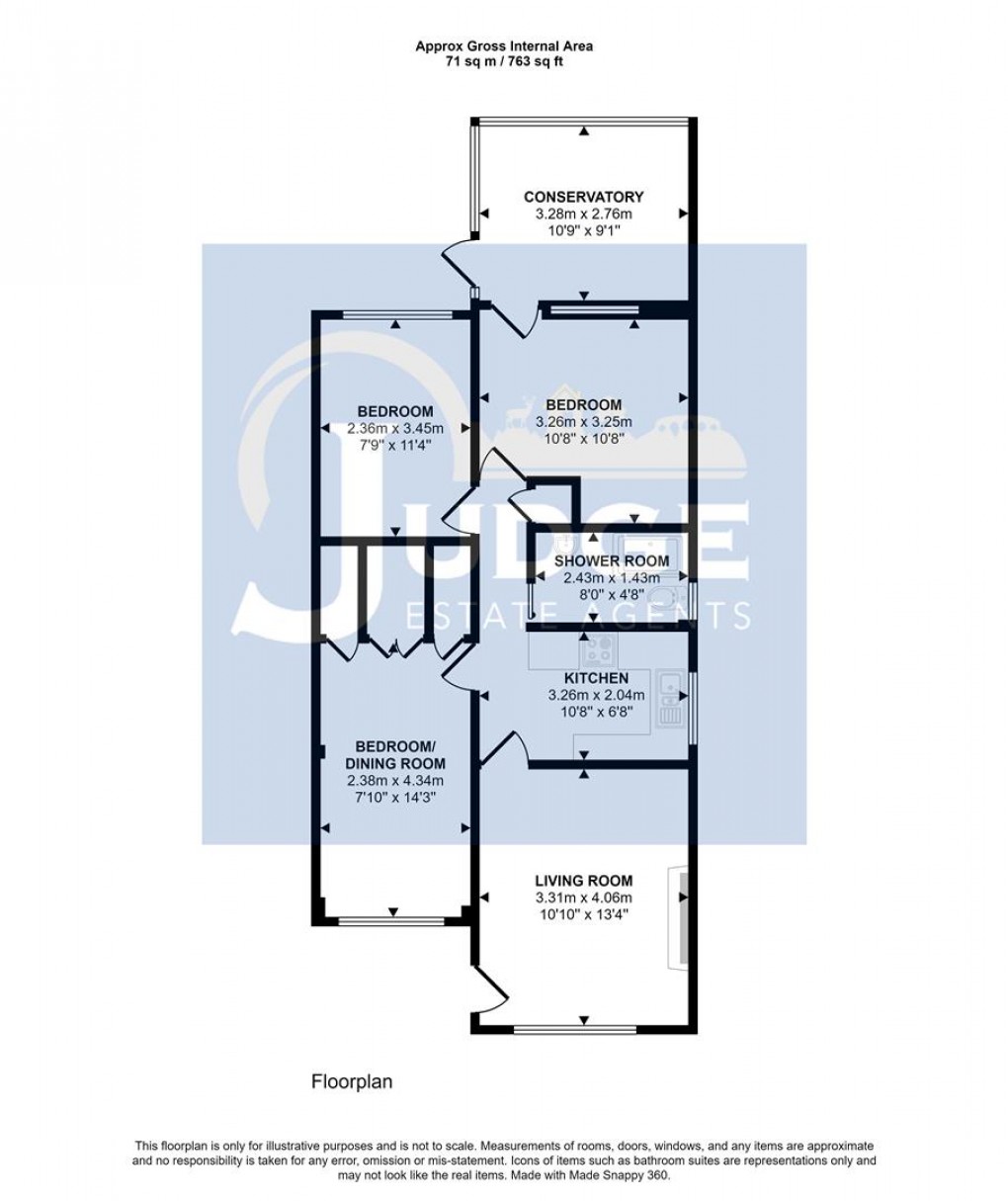 Floorplan for Hardie Crescent, Leicester