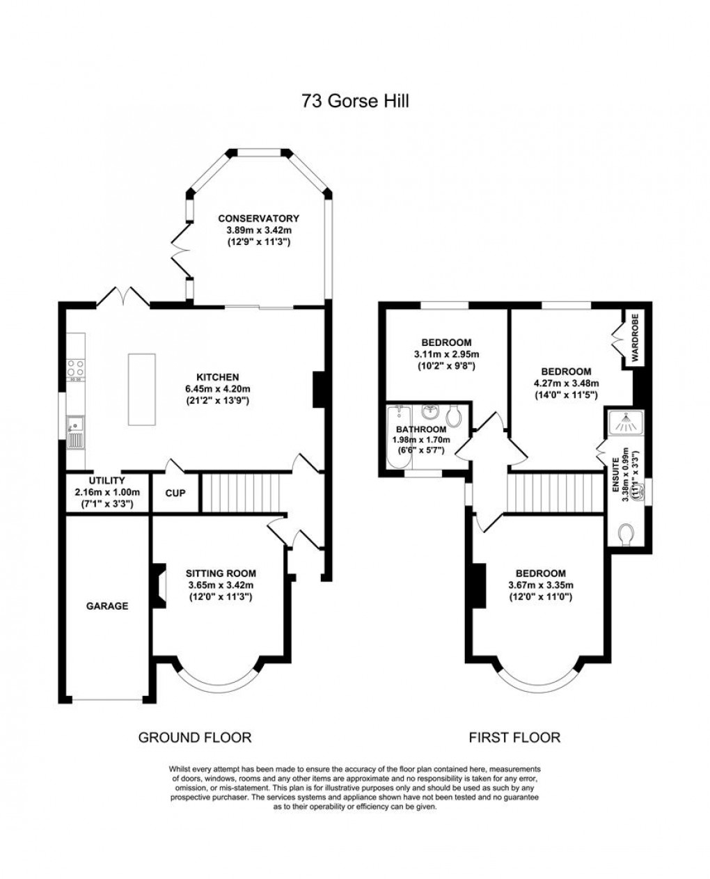 Floorplan for Gorse Hill, Anstey, Leicester