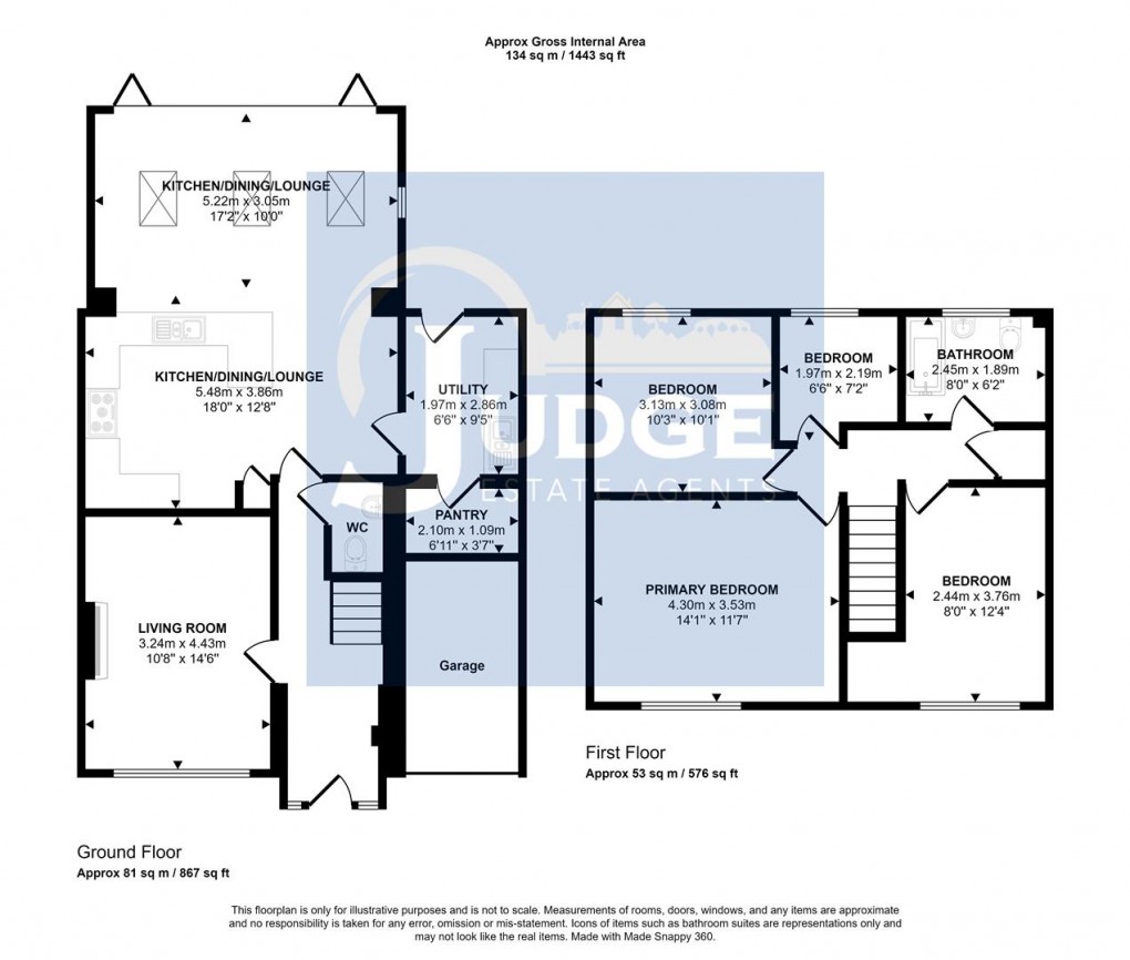 Floorplan for Blackthorn Road, Glenfield, Leicester