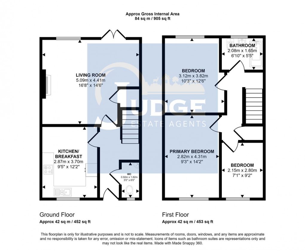 Floorplan for Dimmingsdale Close, Anstey, Leicester