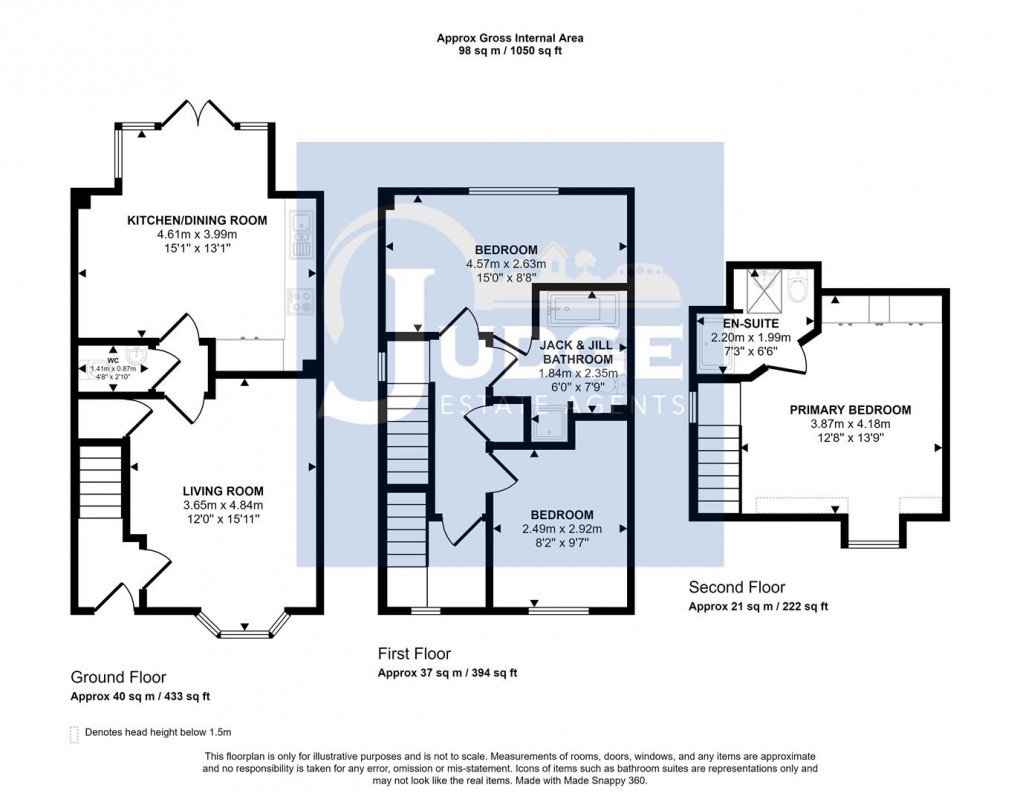 Floorplan for Rawlins Drive, Anstey, Leicester