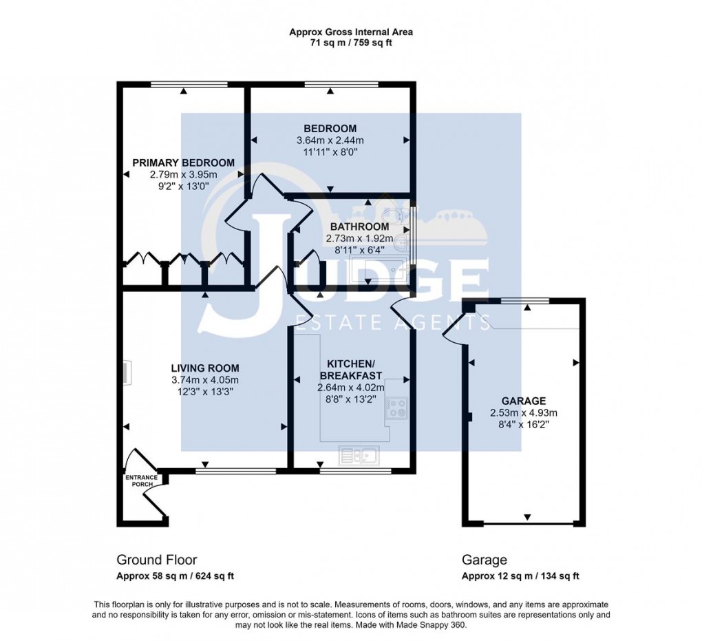 Floorplan for Bradgate Road, Markfield, Leicester