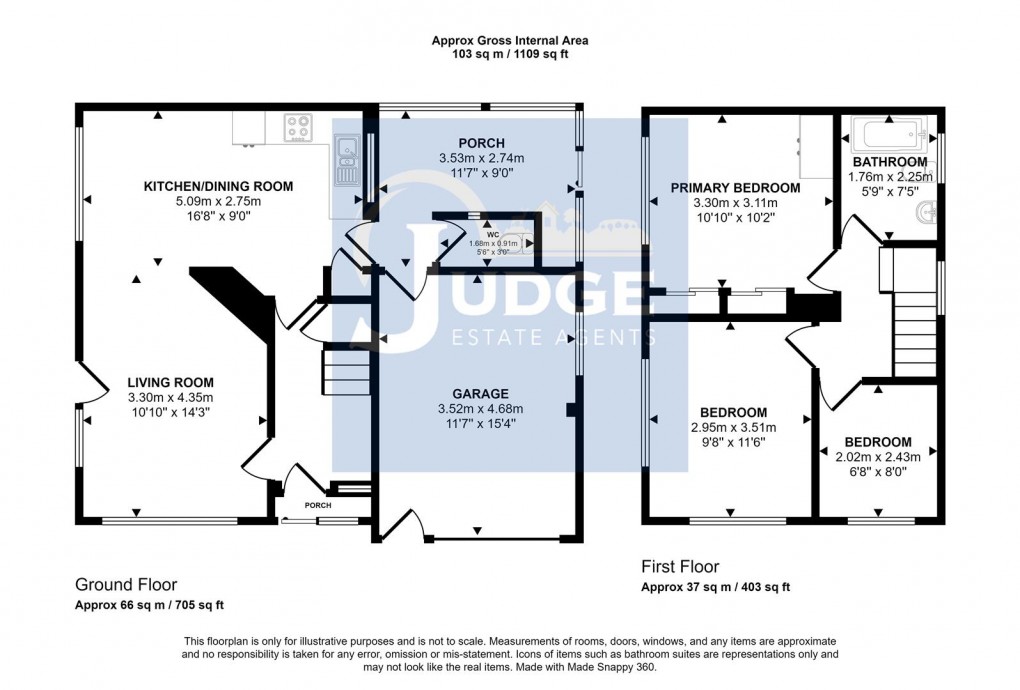 Floorplan for Link Road, Anstey, Leicester