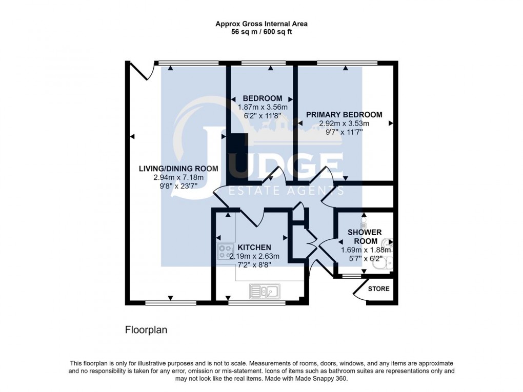 Floorplan for Oakwood Close, Thornton