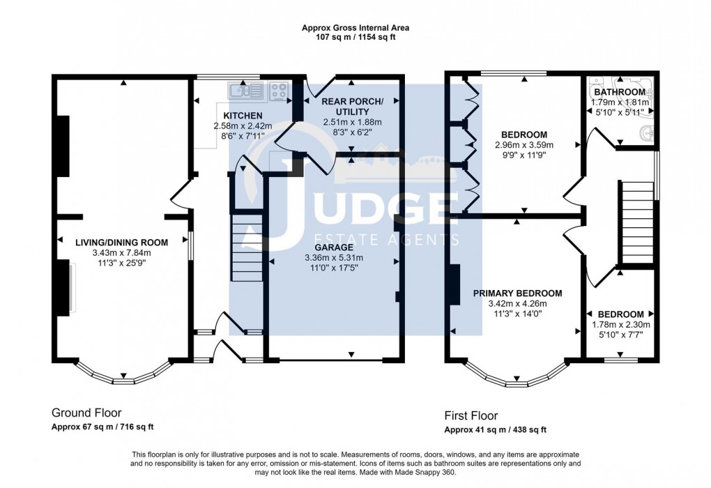 Floorplan for Glen Park Avenue, Glenfield, Leicester