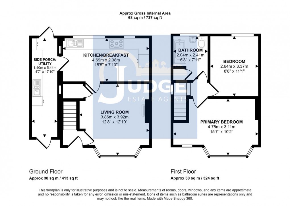 Floorplan for Groby Road, Anstey, Leicestershire