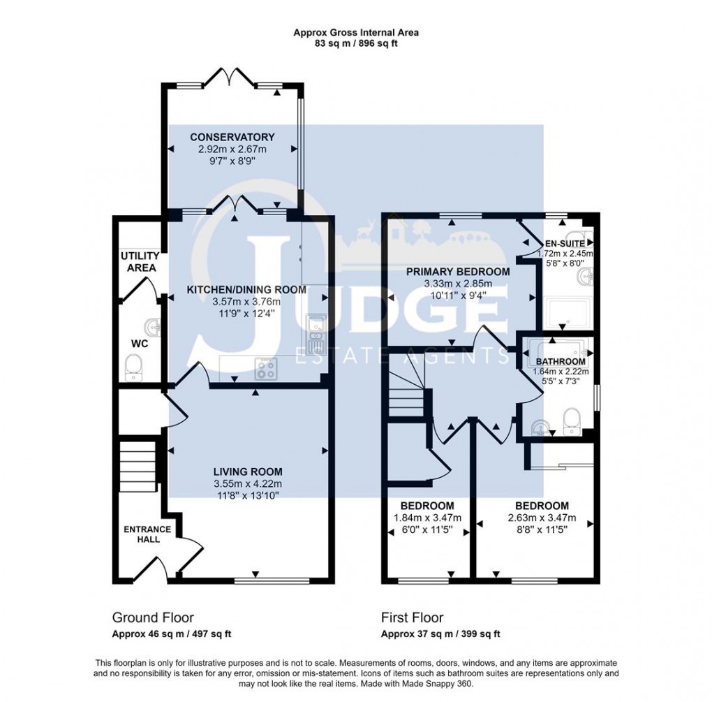 Floorplan for Pollards Road, Anstey, Leicester