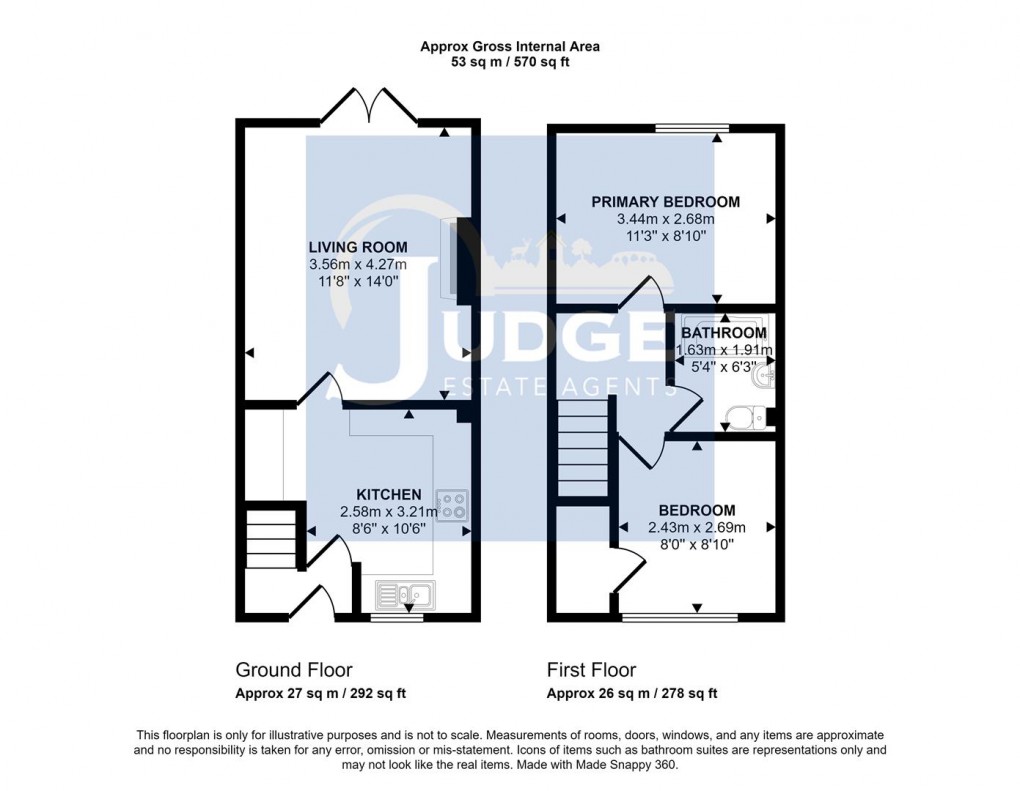 Floorplan for Swithland Close, Markfield