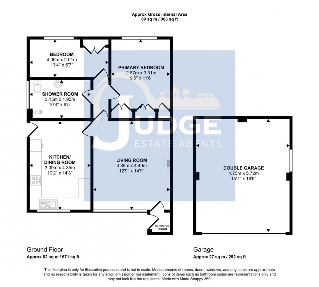 Floorplan for Rectory Road, Markfield, Leicestershire