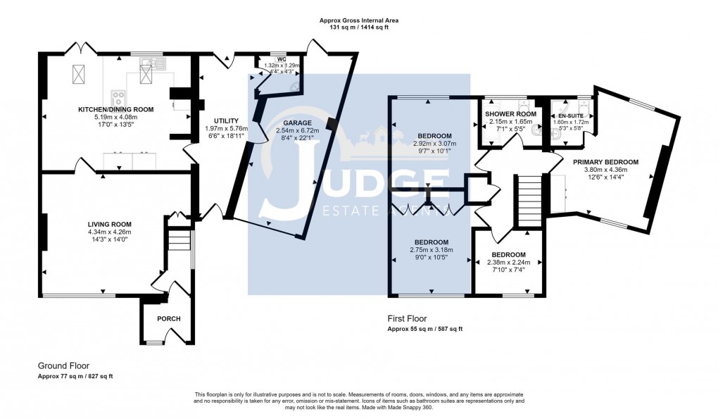 Floorplan for Holgate Close, Anstey, Leicester