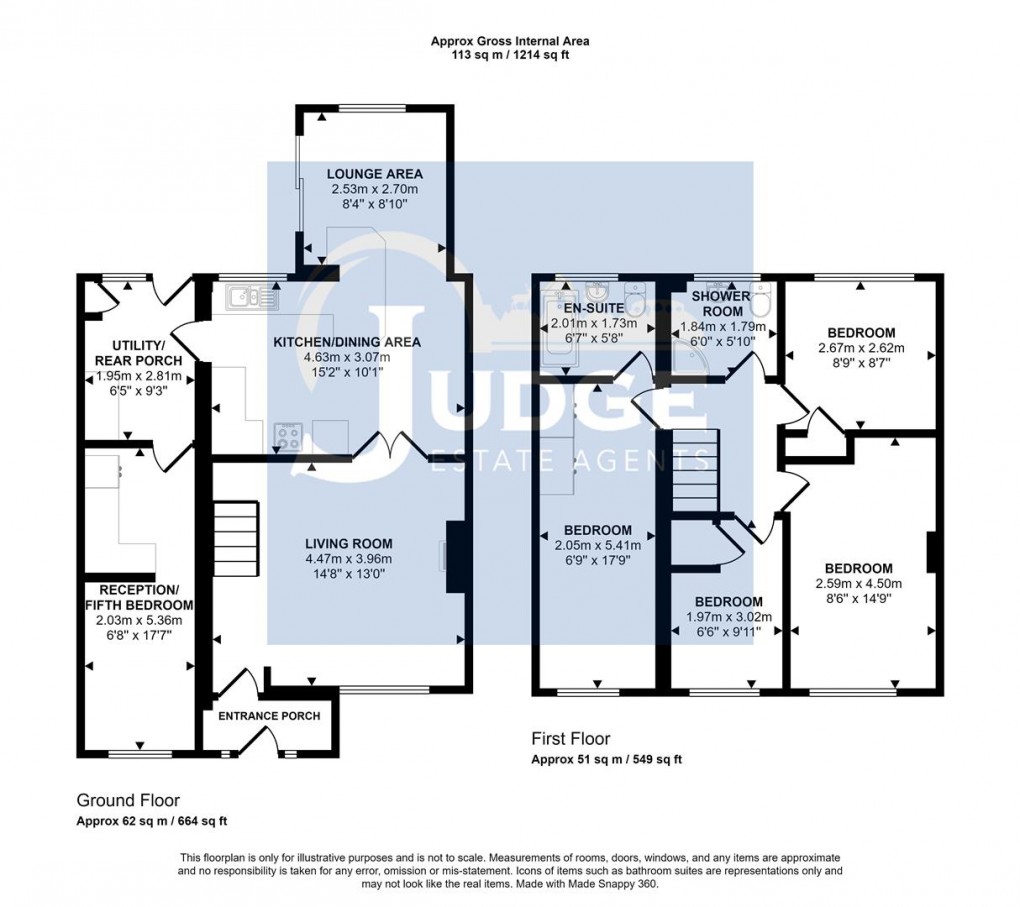 Floorplan for Peartree Close, Anstey, Leicester