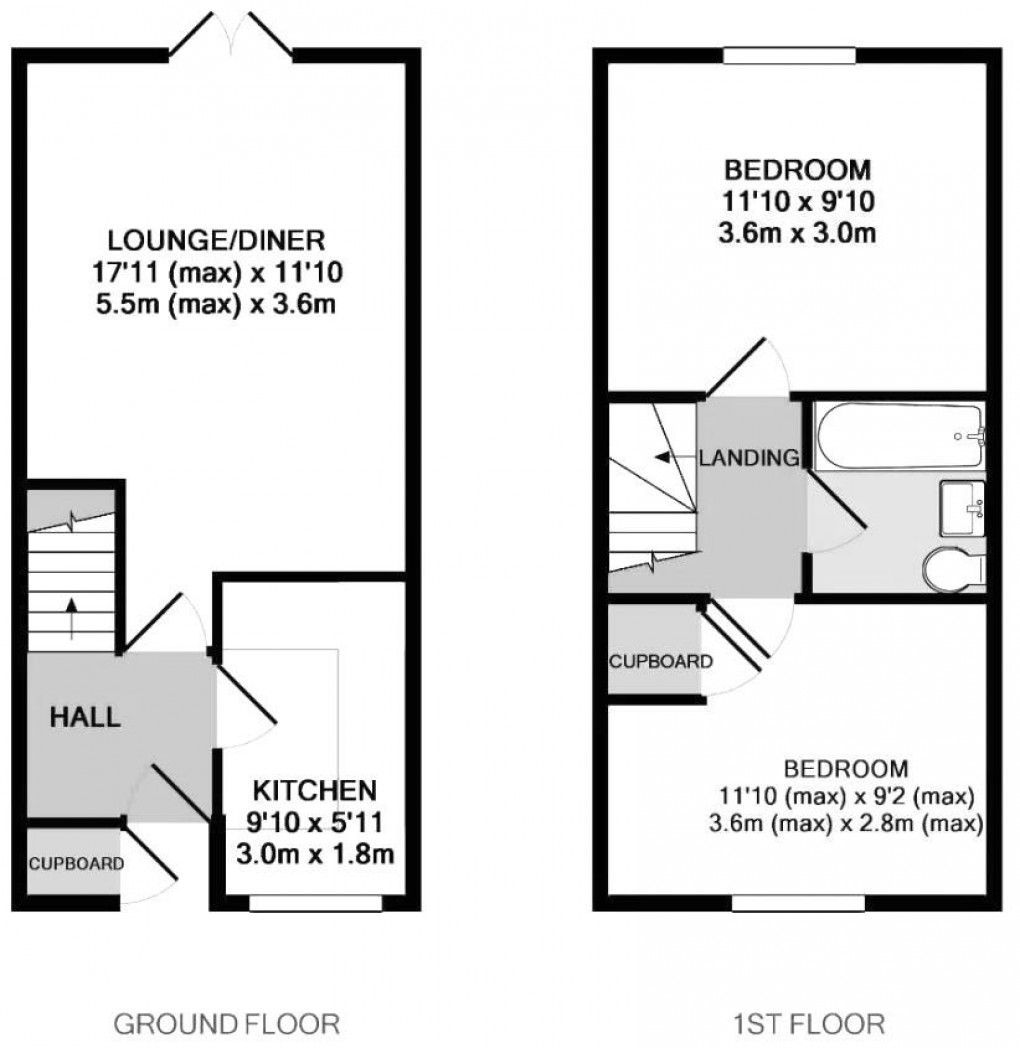 Floorplan for Jarvis Way, Whitwick, Coalville