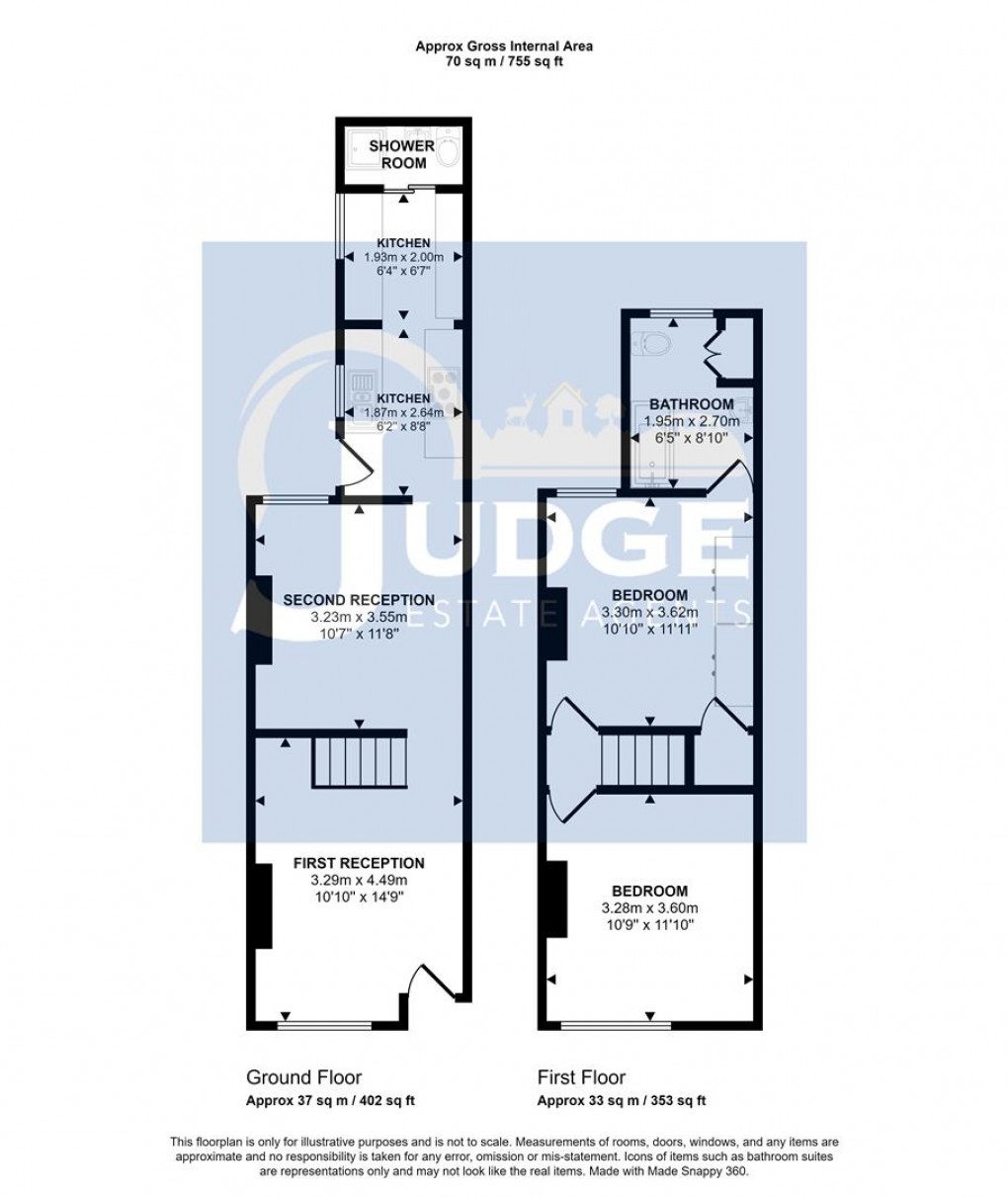 Floorplan for Latimer Street, Anstey, Leicester