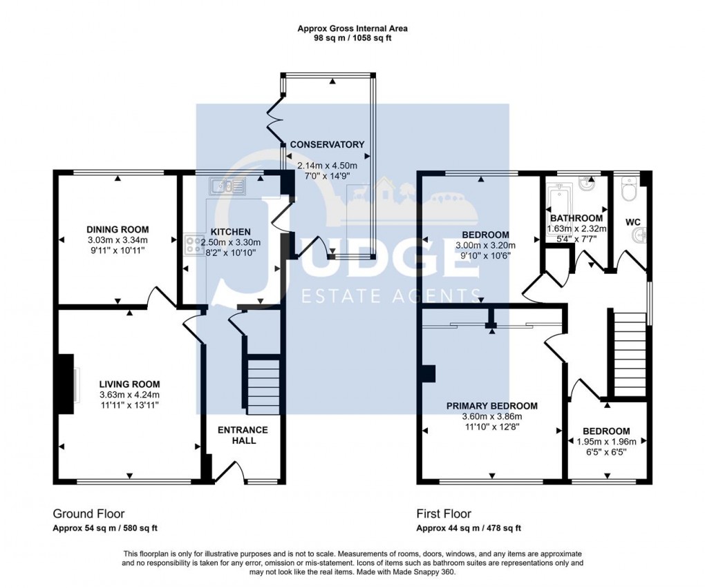 Floorplan for Rectory Road, Markfield, Leicestershire