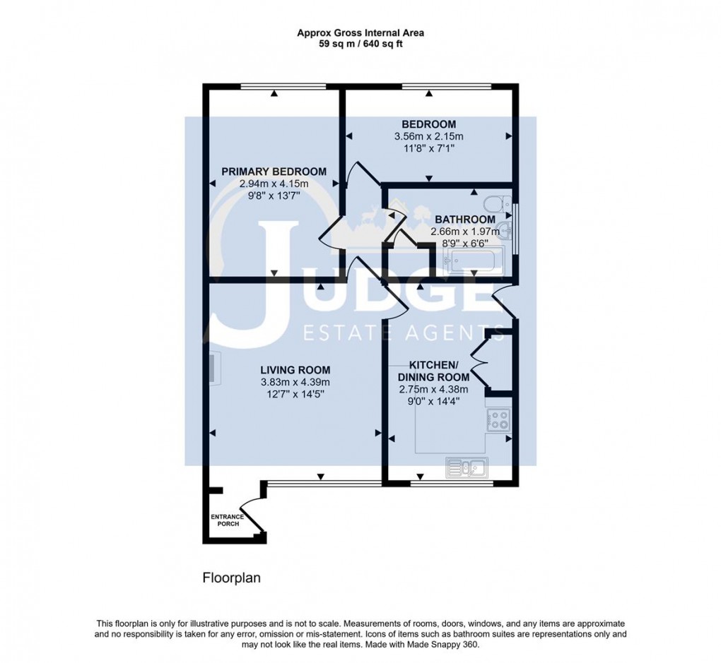 Floorplan for Rectory Road, Markfield, Leicestershire