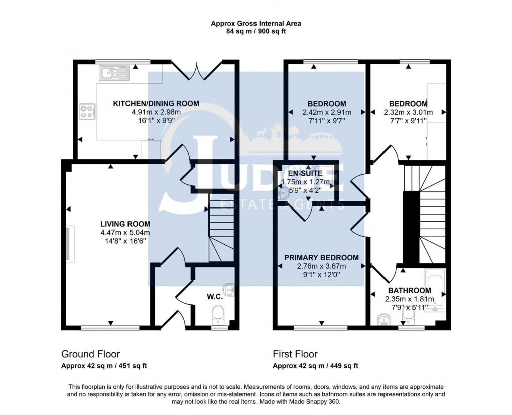 Floorplan for Homefarm Close, Anstey, Leicestershire