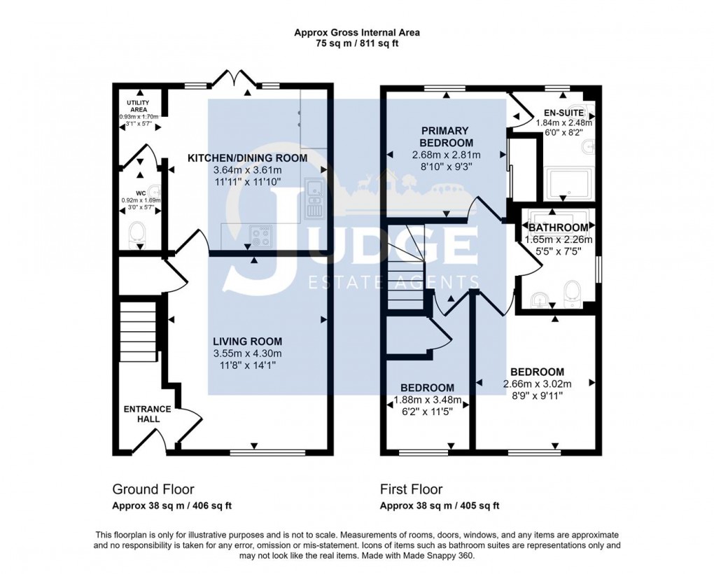 Floorplan for Marwins Walk, Anstey, Leicester