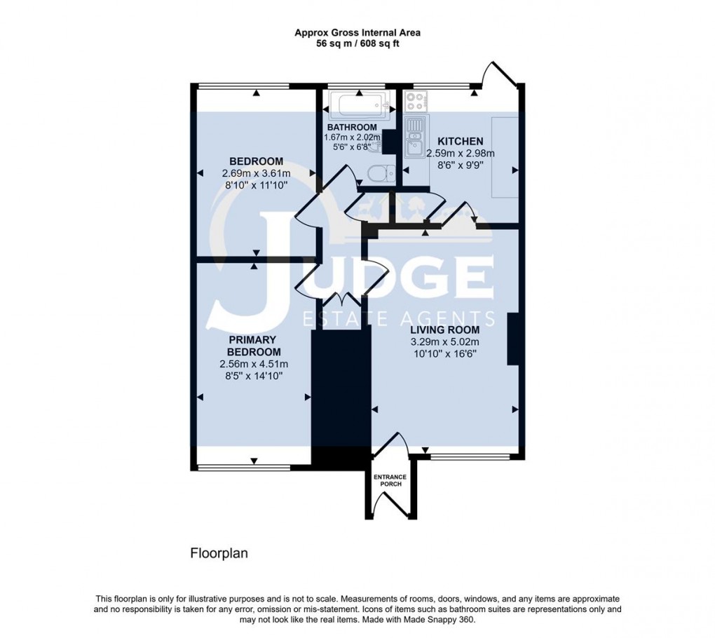 Floorplan for Linkway Gardens, Leicester