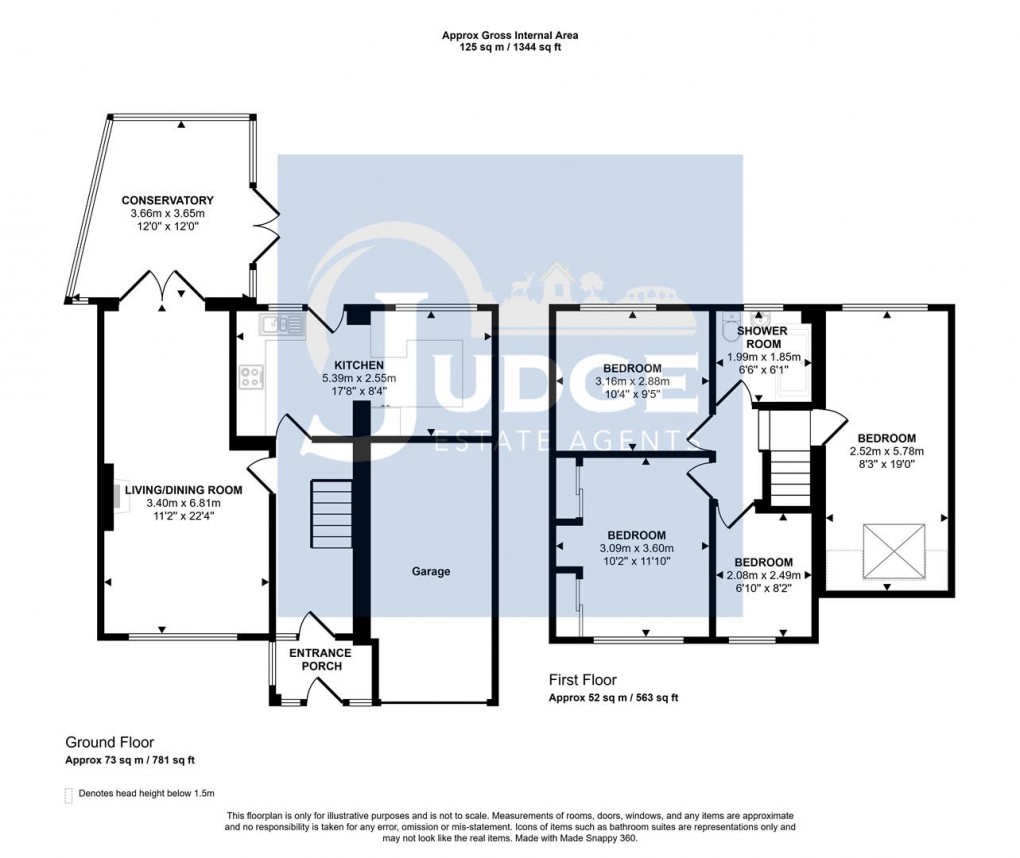 Floorplan for Warren Close, Markfield, Leicestershire