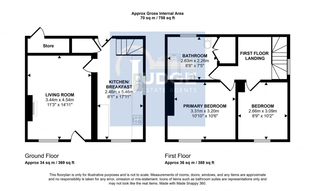 Floorplan for Bradgate Road, Anstey, Leicestershire