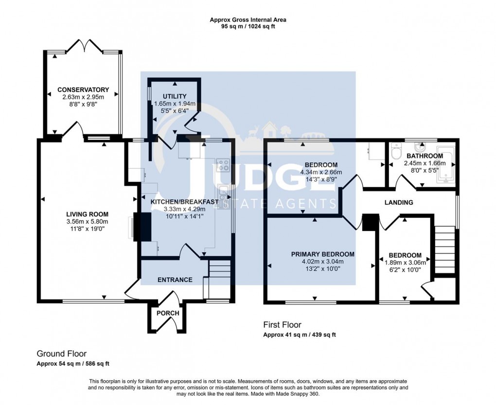 Floorplan for Church Drive, Markfield, Leicestershire