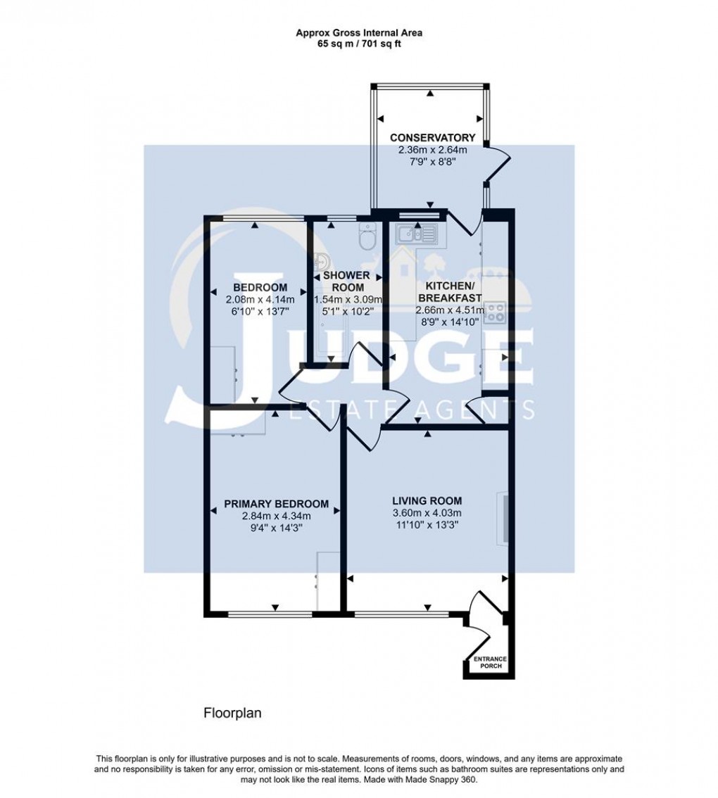 Floorplan for Beech Close, Markfield, Leicestershire