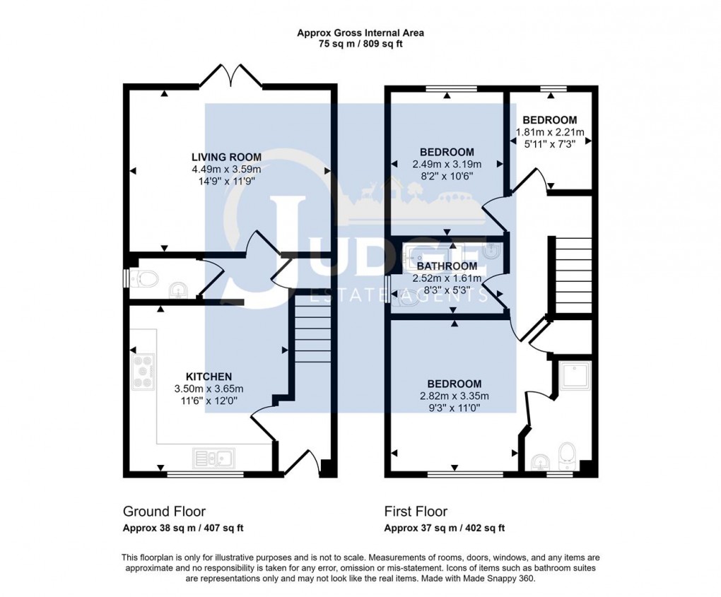 Floorplan for Spence Close, Anstey, Leicester