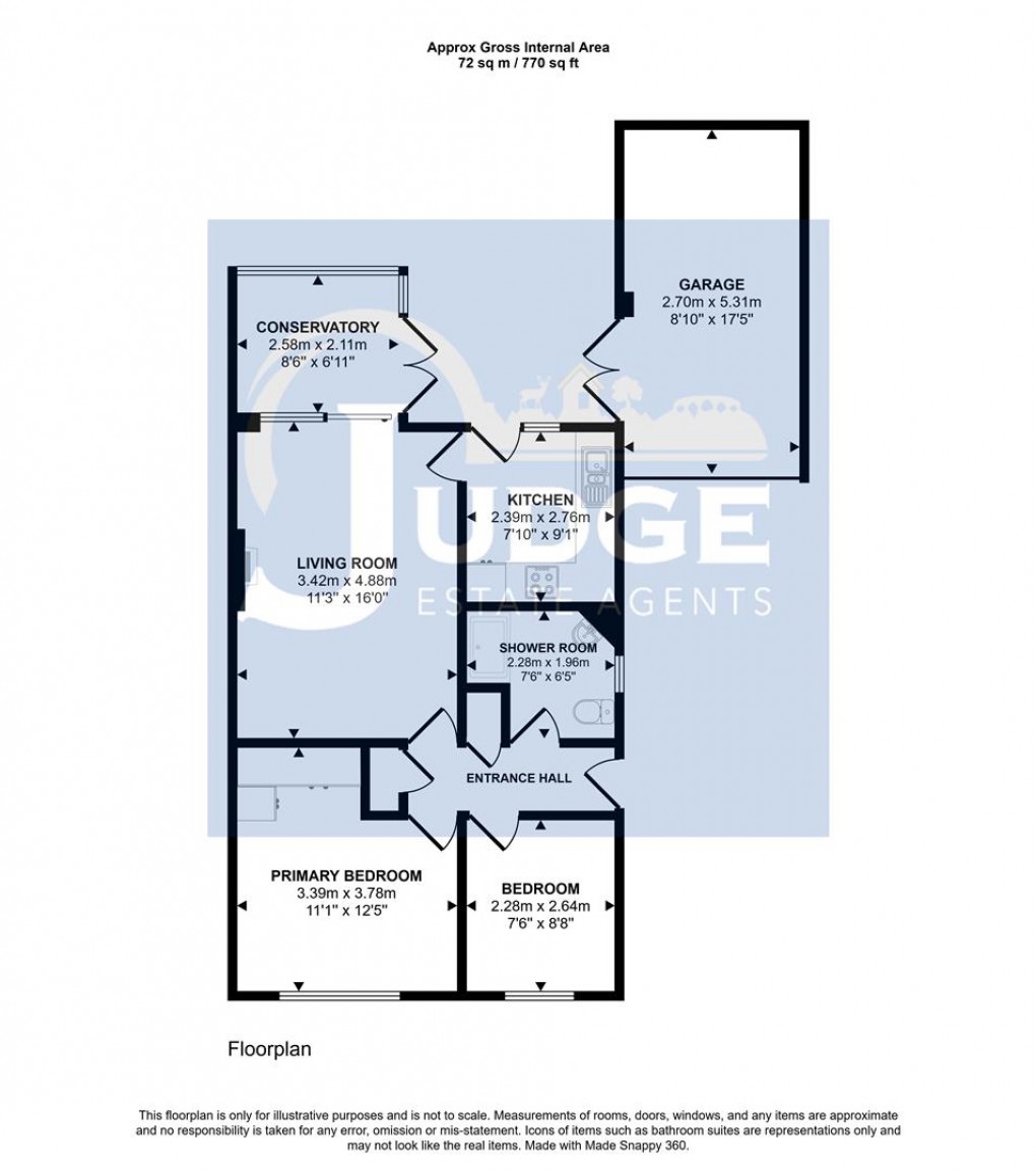 Floorplan for The Chase, Markfield, Leicestershire