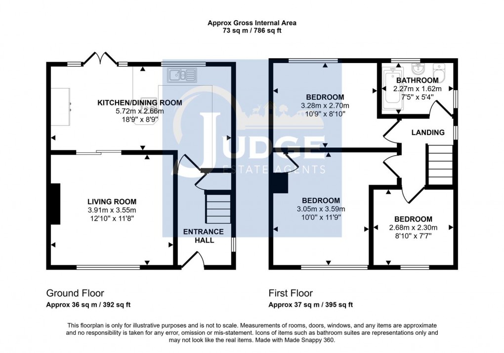 Floorplan for Burgin Road, Anstey, Leicester