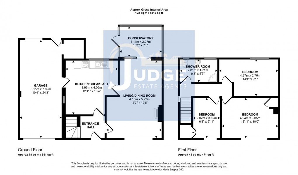 Floorplan for Lambourne Road, Birstall, Leicester