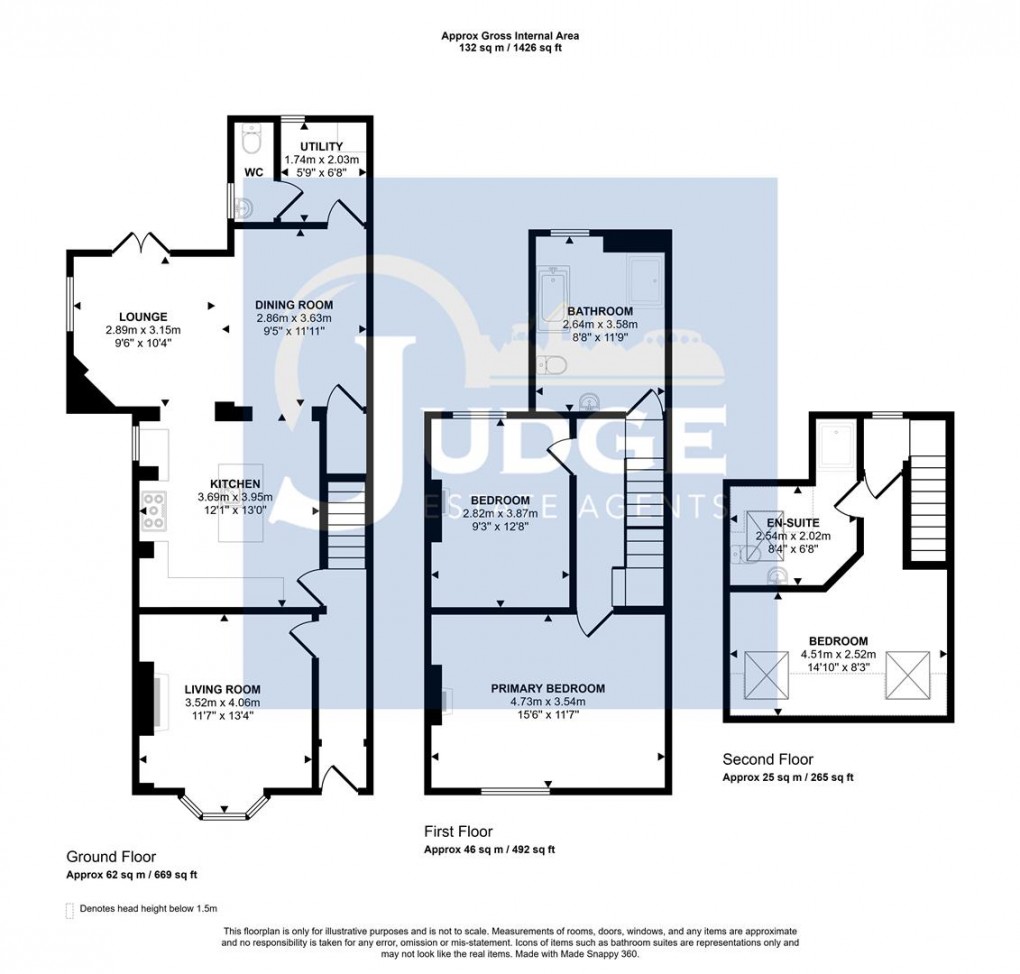 Floorplan for Silver Street, Whitwick, Coalville