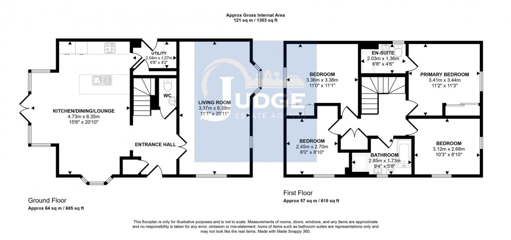 Floorplan for Poole Close, Anstey, Leicester