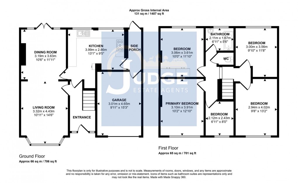 Floorplan for Milverton Avenue, Leicester