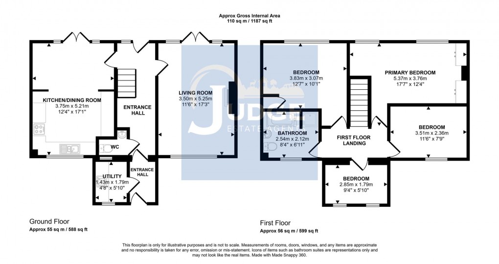 Floorplan for London Road, Markfield, Leicestershire